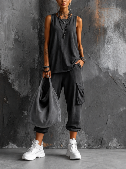 Dual | Conjunto casual de confort urbano