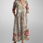 Yulya™ | Elegante Vestido Midi con Estampado Floral