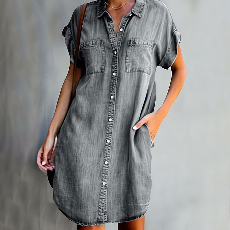 Helena | Vestido denim con botones