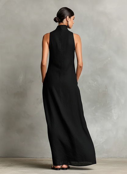 Catalina | Vestido largo minimalista sin mangas