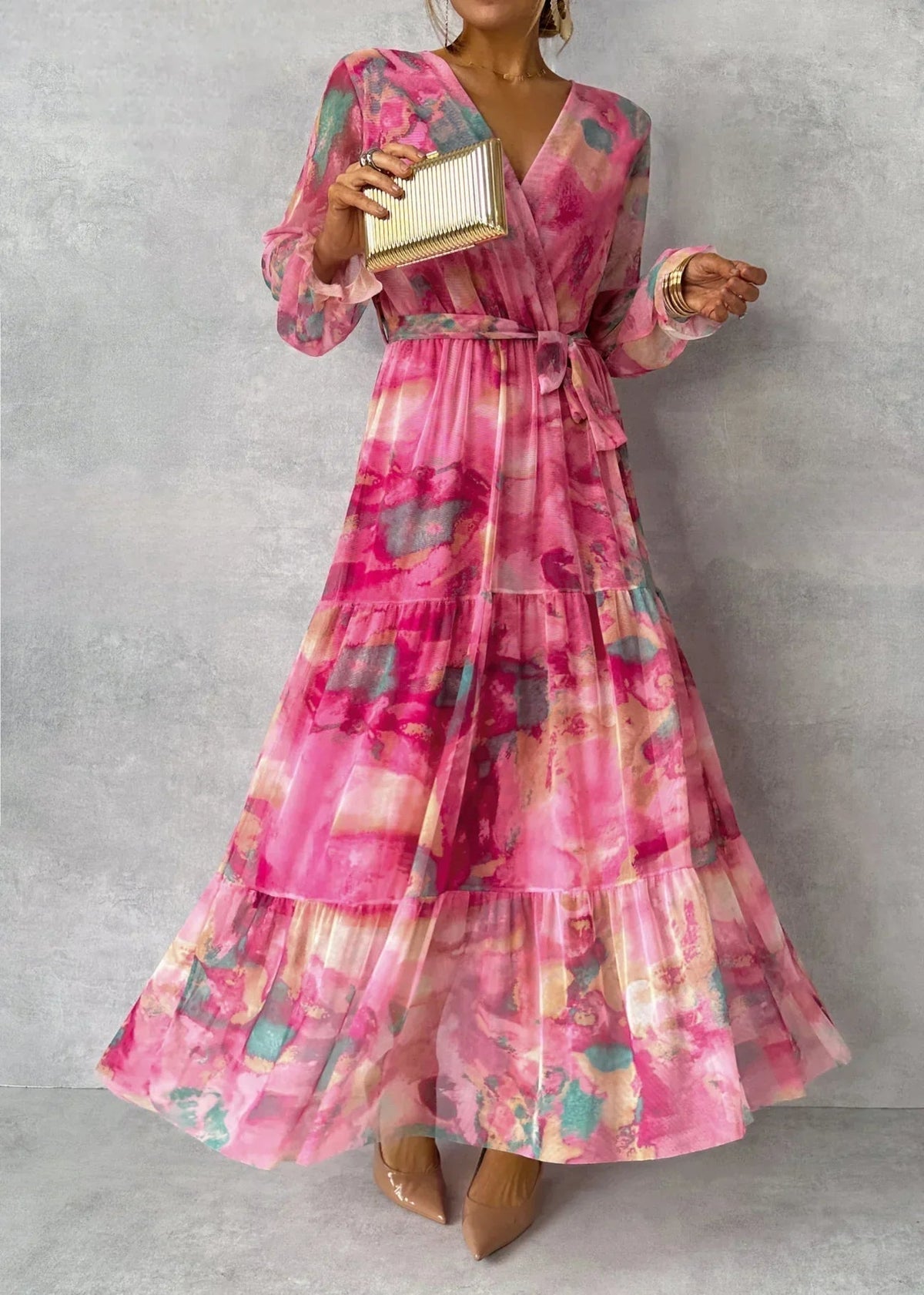 Hazel™ | Vestido Cruzado con Diseño Floral