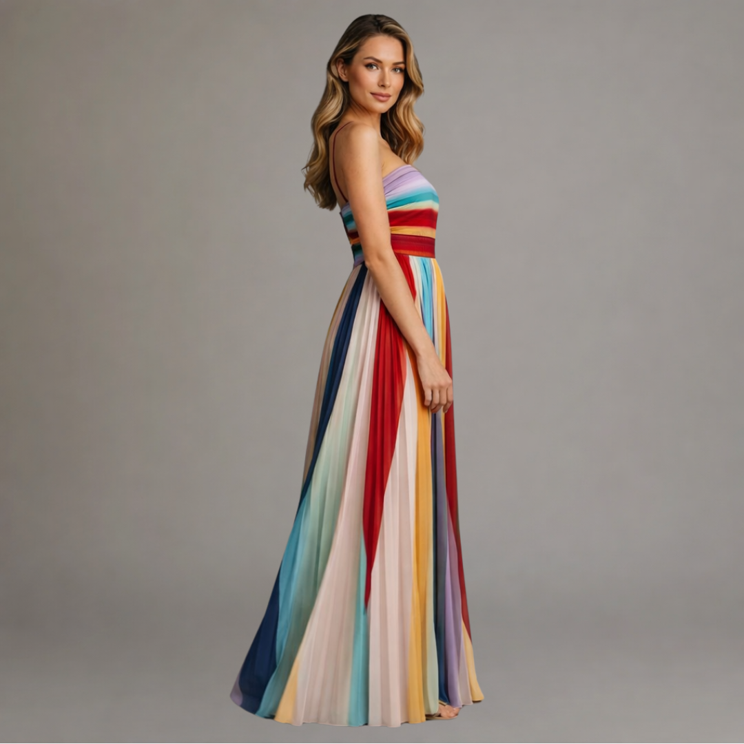 La Chispa | Vestido Maxi Colorido Luz