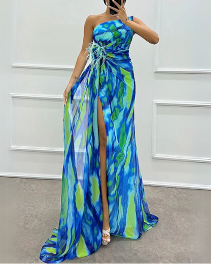 Mia™ | Vestido Vibrante con Drapado