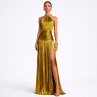 La Chispa | Vestido Maxi Brillante en Dorado
