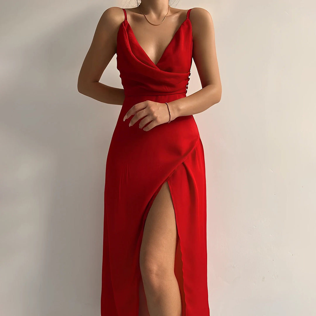La Scintilla | Vestido Elegante con Escote Victoria