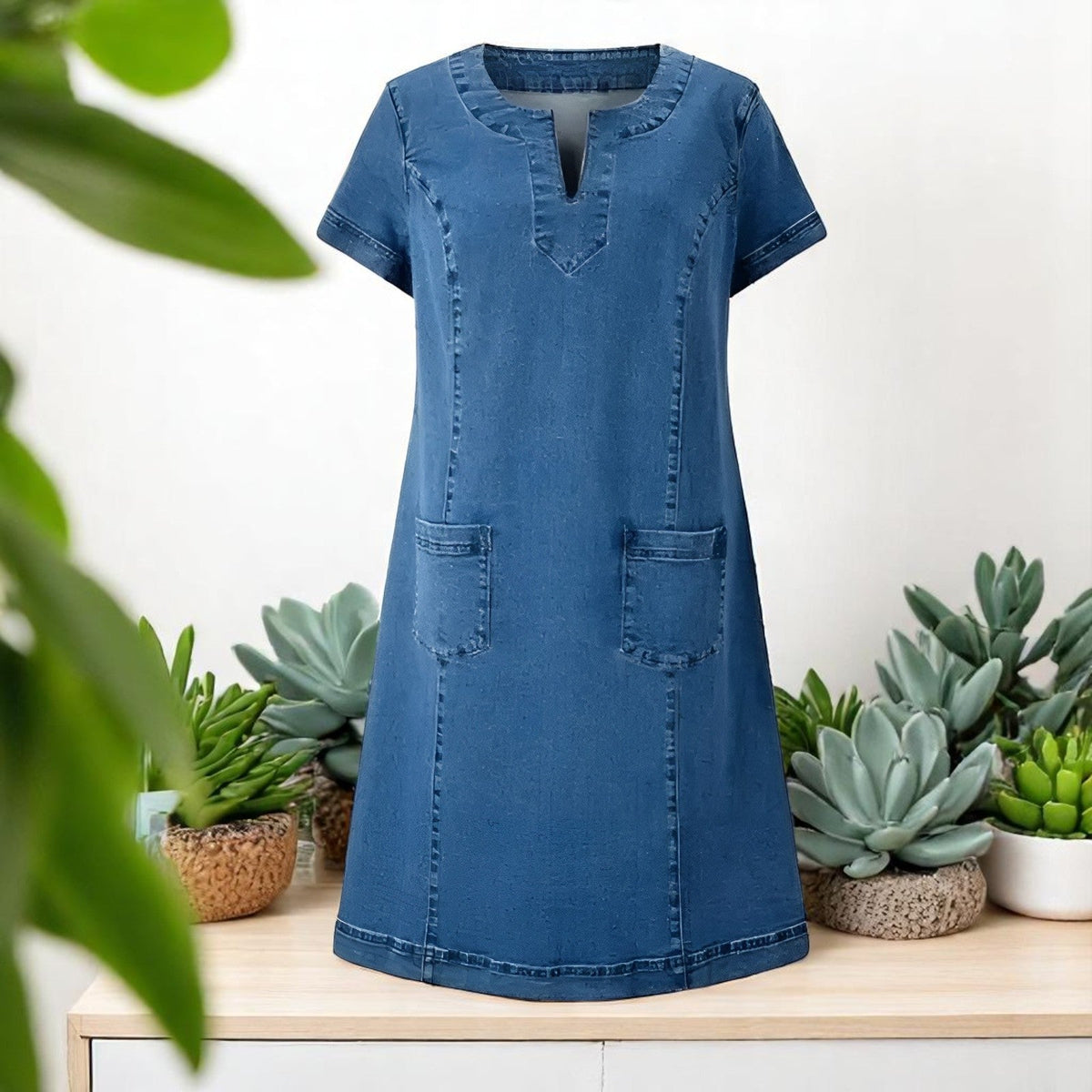 Liz™ | Vestido Casual de Denim