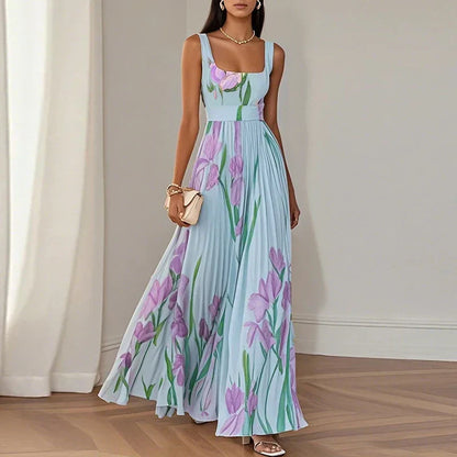 Oriah™ | Floral A-Line Maxi Dress