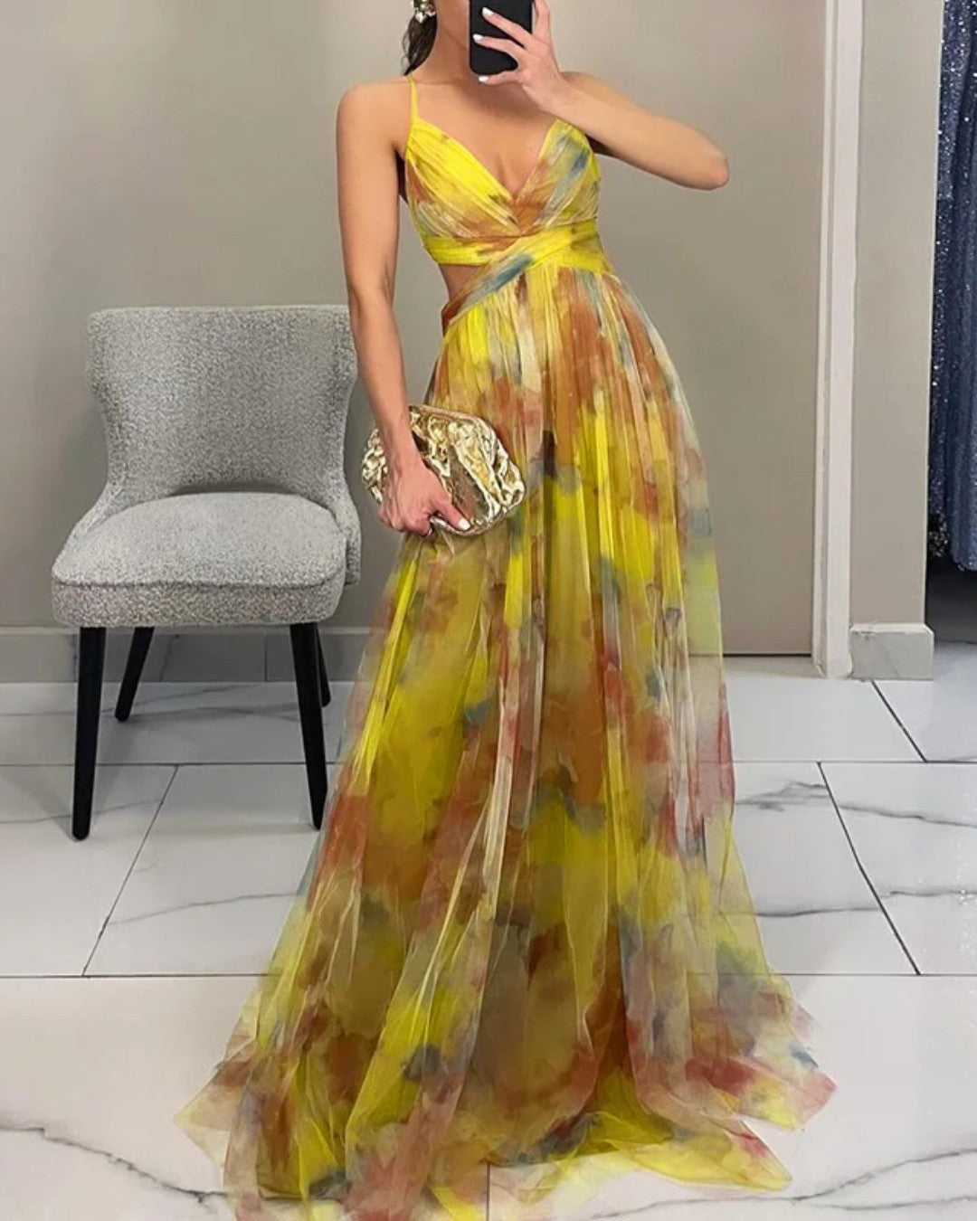 La Scintilla | Vestido Maxi Floral con Elegancia