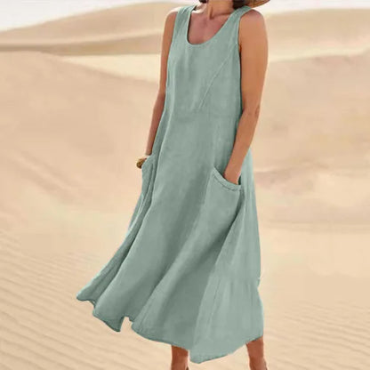 La Scintilla | Chloé Maxi Dress in Natural Comfort
