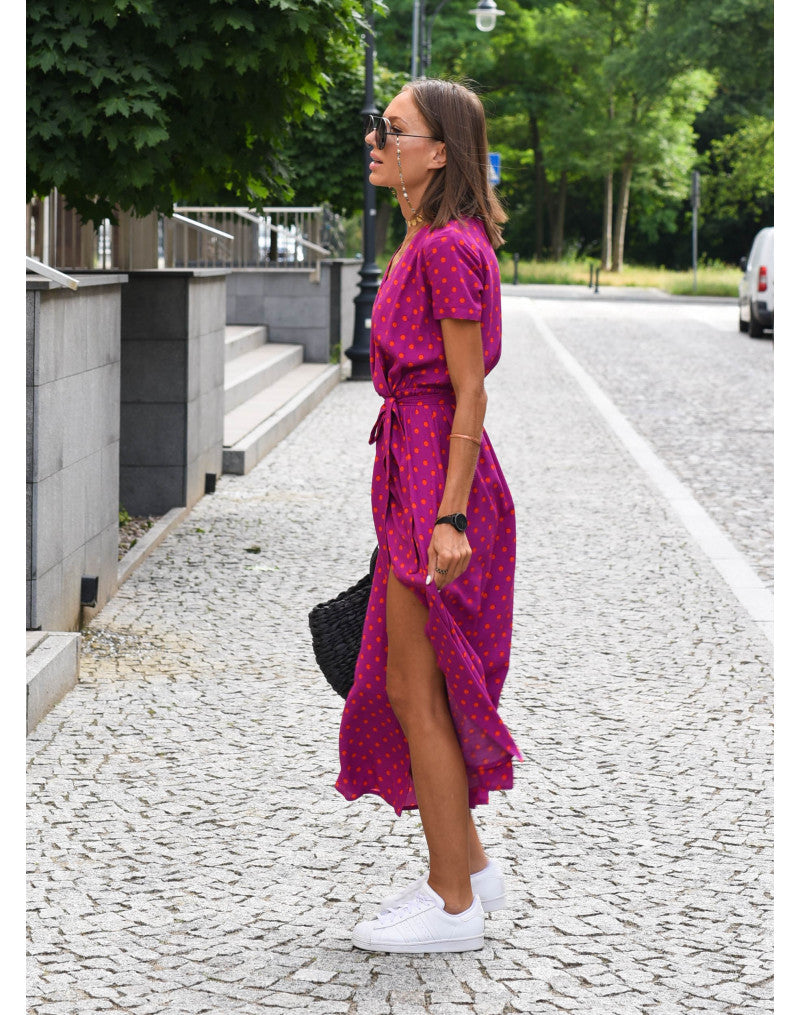 Talia™ | Elegante vestido floral con escote en V