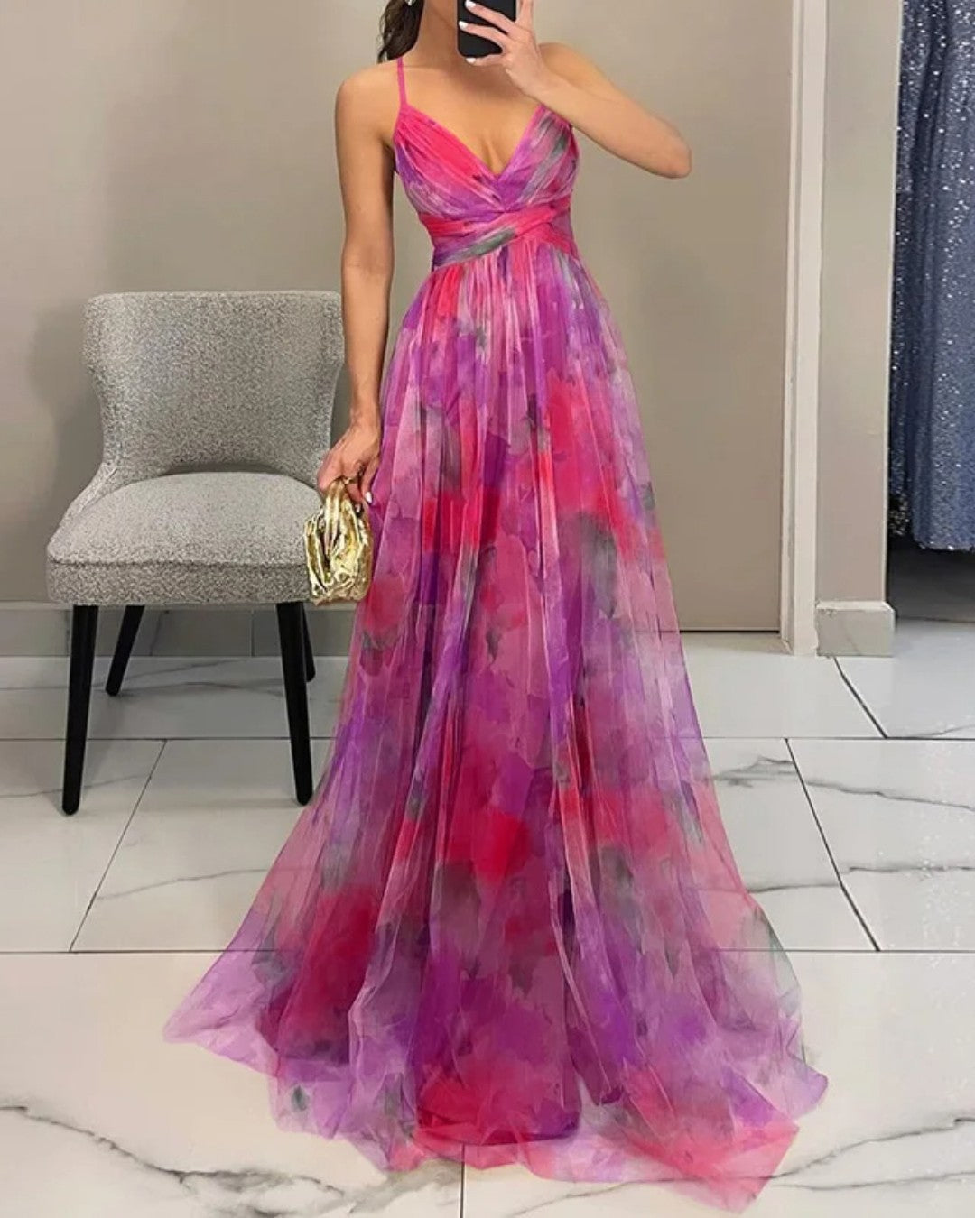La Scintilla | Vestido Maxi Floral con Elegancia