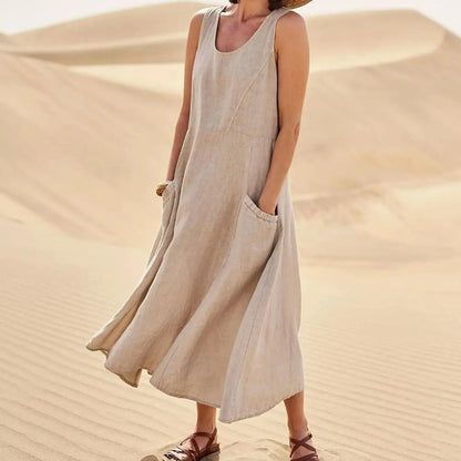 La Scintilla | Chloé Maxi Dress in Natural Comfort