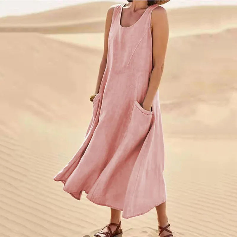 La Scintilla | Chloé Maxi Dress in Natural Comfort