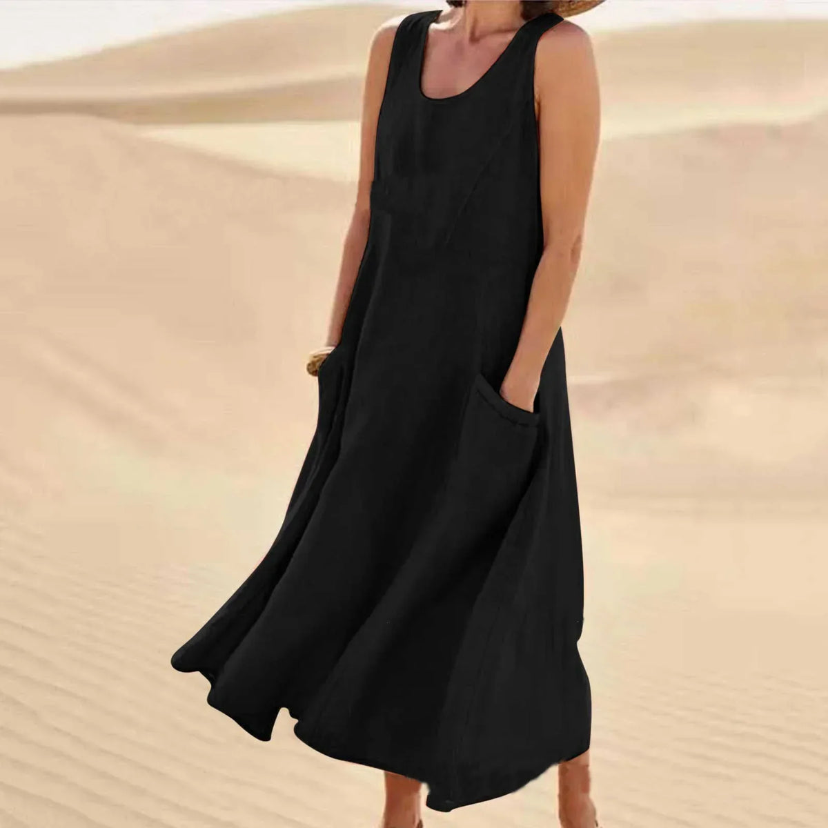 La Scintilla | Chloé Maxi Dress in Natural Comfort
