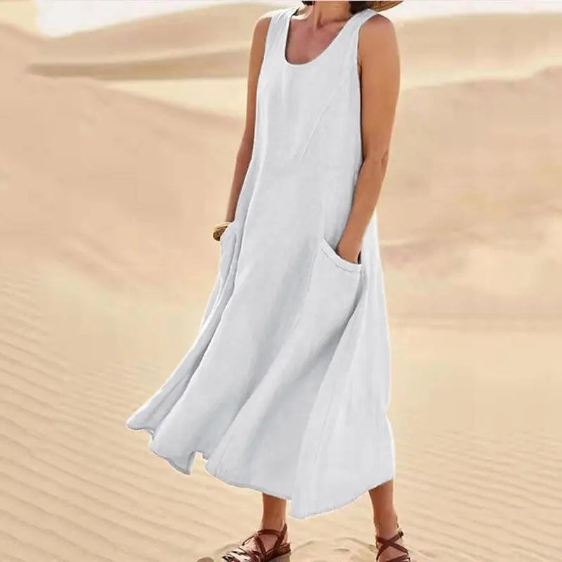 La Scintilla | Chloé Maxi Dress in Natural Comfort