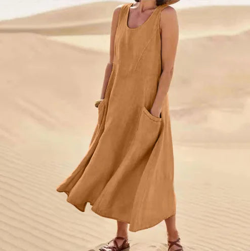 La Scintilla | Chloé Maxi Dress in Natural Comfort