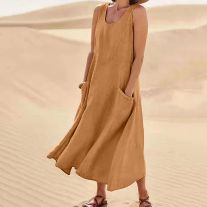 La Scintilla | Chloé Maxi Dress in Natural Comfort