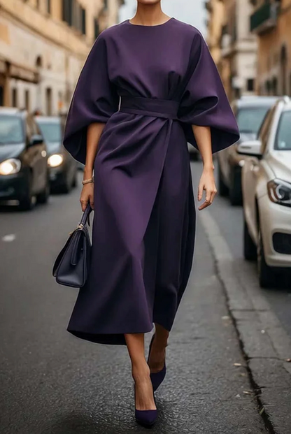Maya™ | Vestido Chic con Mangas Abullonadas