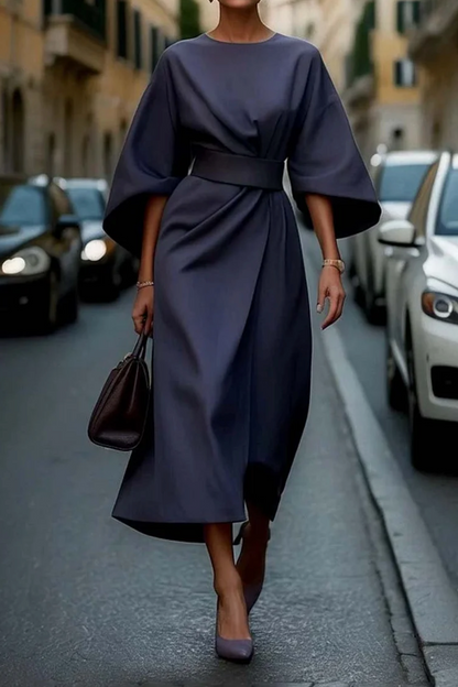 Maya™ | Vestido Chic con Mangas Abullonadas