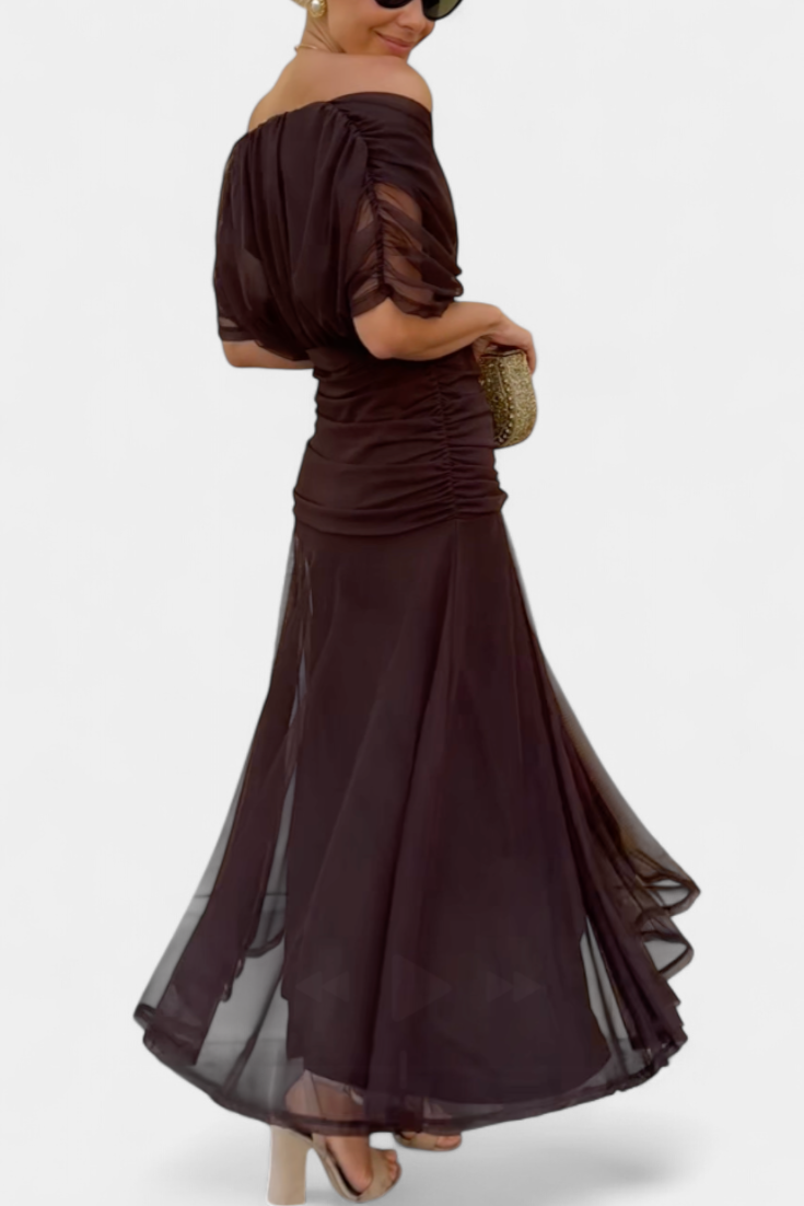 Florendra™ | Vestido Largo con Estampado Floral y Cuello en V
