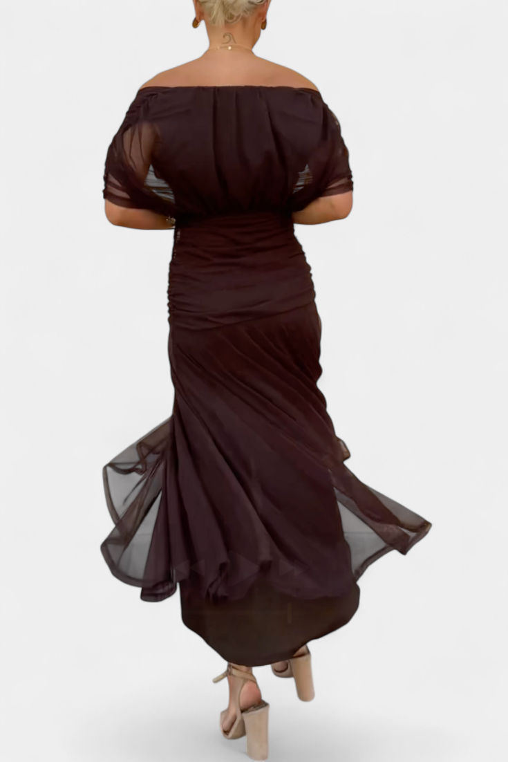 Florendra™ | Vestido Largo con Estampado Floral y Cuello en V