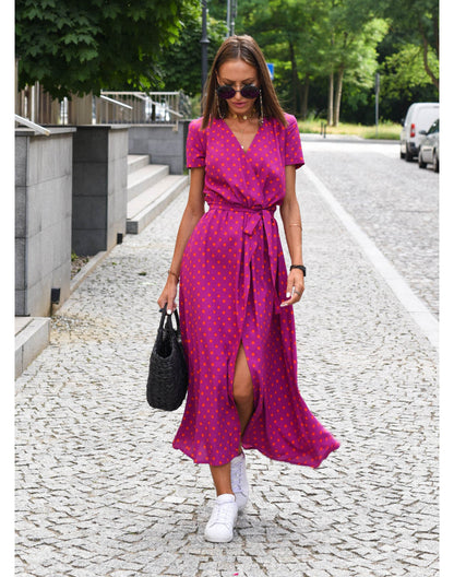 Talia™ | Elegante vestido floral con escote en V