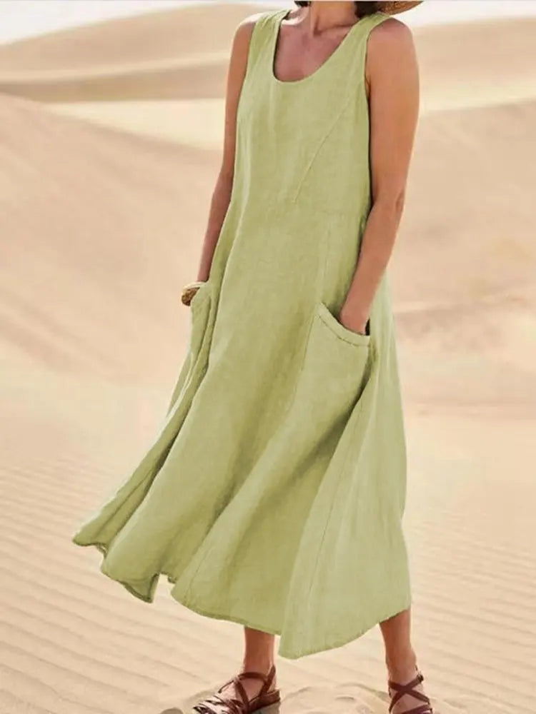 La Scintilla | Chloé Maxi Dress in Natural Comfort