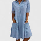 Brittany | Vestido de denim clásico