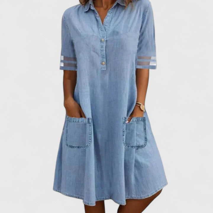 Brittany | Vestido de denim clásico