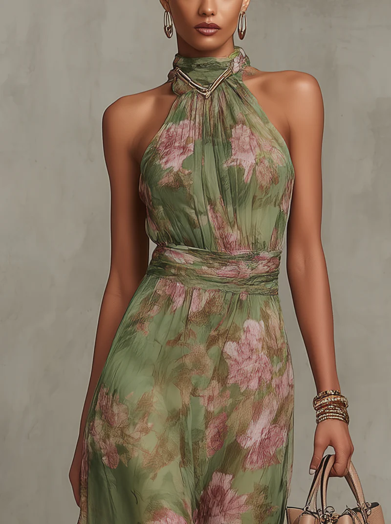 Élise Floral Maxi Dress by La Chispa