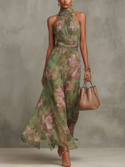 Élise Floral Maxi Dress by La Chispa