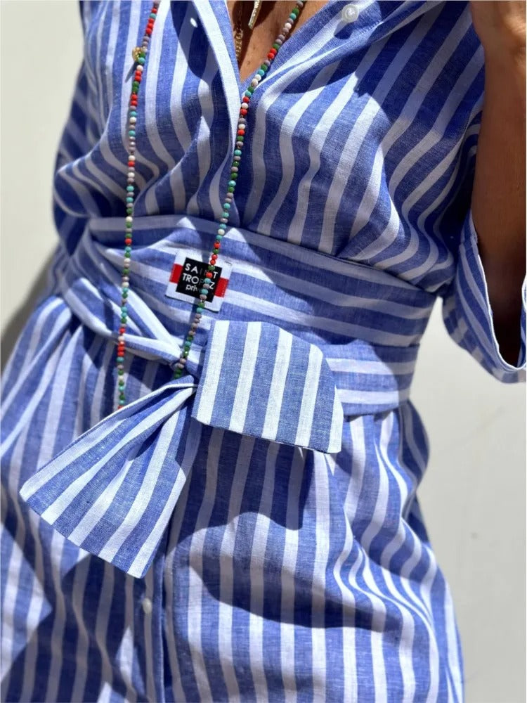 Grace™ | Vestido Ligero de Rayas