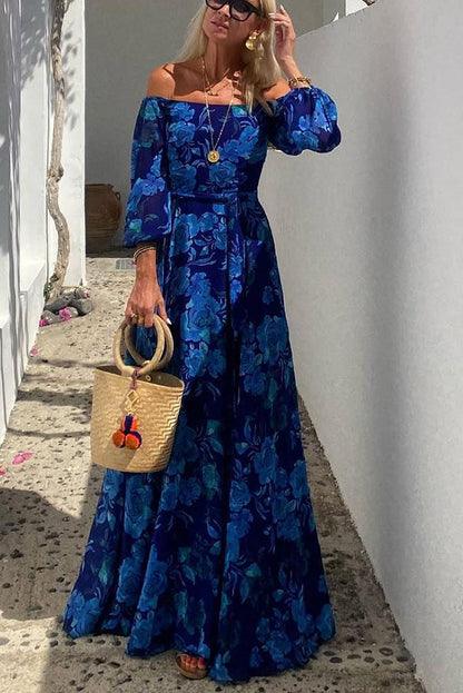 Luna™ | Vestido Maxi Floral con Mangas Abiertas