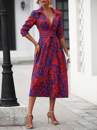 Zafira™ | Vestido Camisero Geométrico