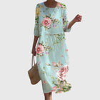 Elena™ | Elegante Vestido Maxi con Estampado Floral
