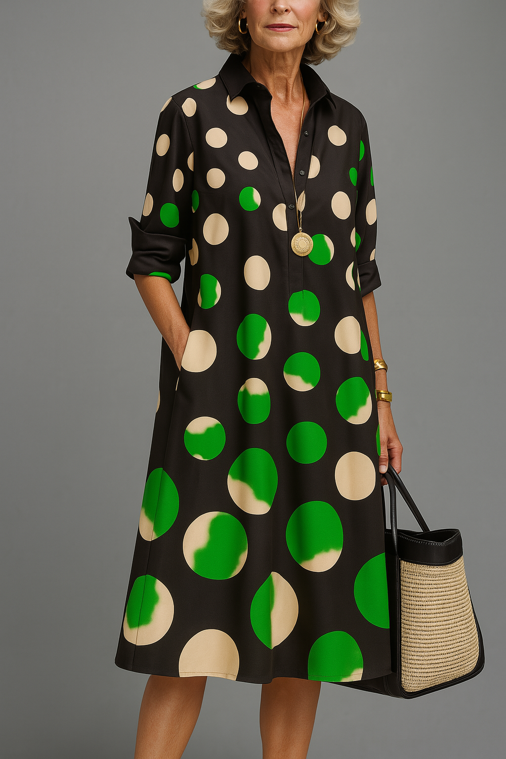 Loretta | Sofisticado vestido midi