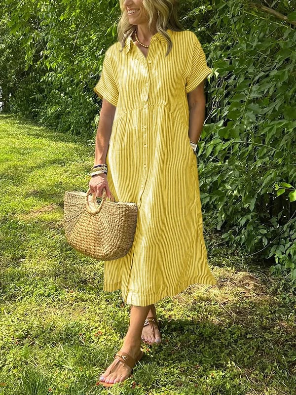Ishka™ | Camisa Vestido Rayada