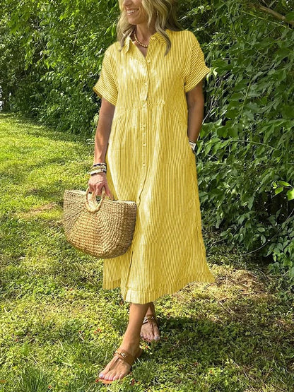 Ishka™ | Camisa Vestido Rayada
