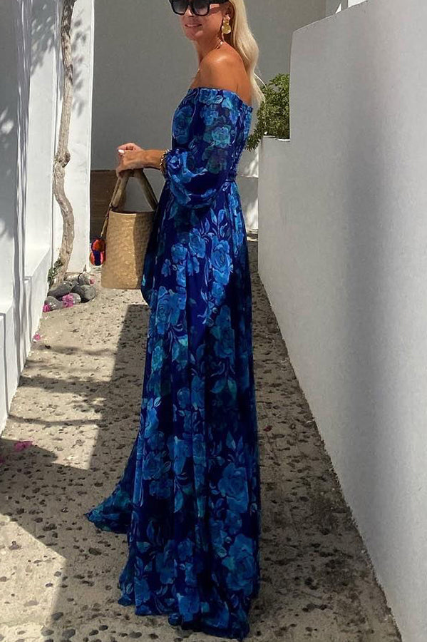Luna™ | Vestido Maxi Floral con Mangas Abiertas