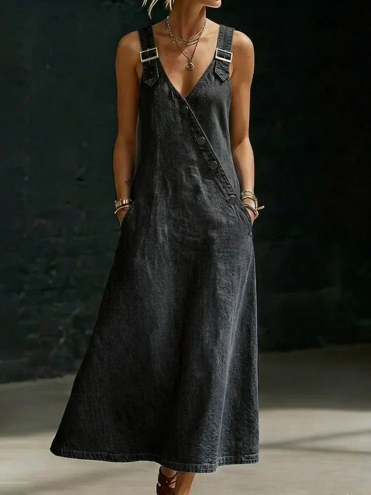 Vera | Vestido de denim con botones