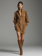 La Scintilla | Vestido Corto con Acabado de Suede