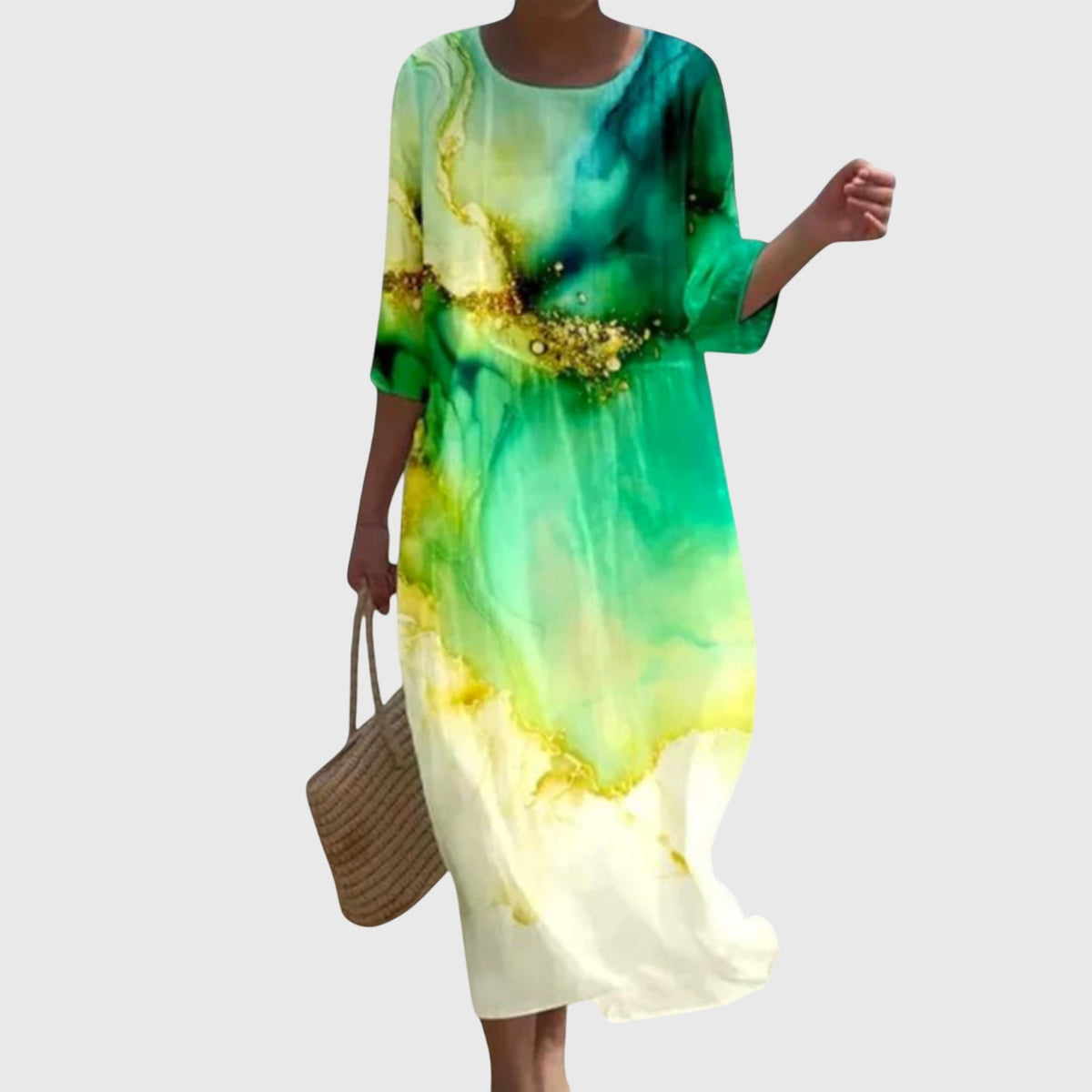 Elena™ | Elegante Vestido Maxi con Estampado Floral