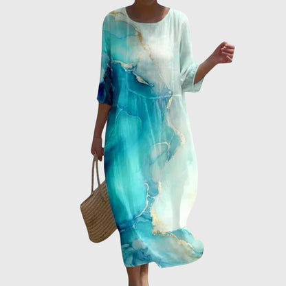 Elena™ | Elegante Vestido Maxi con Estampado Floral