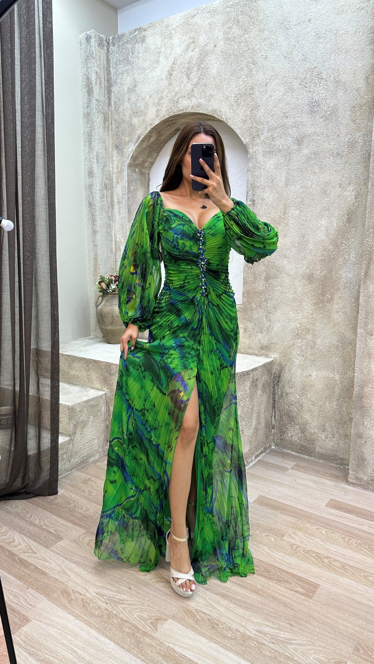 Sophie™ | Vestido Largo Plisado para Noche