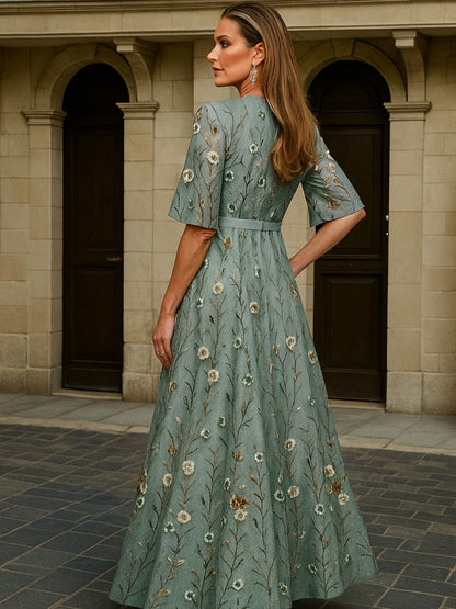 La Chispa | Vestido Largo con Elegancia Botánica