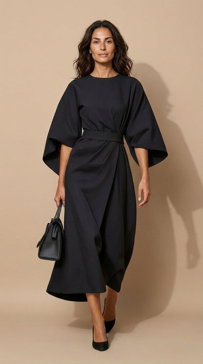 Maya™ | Vestido Chic con Mangas Abullonadas