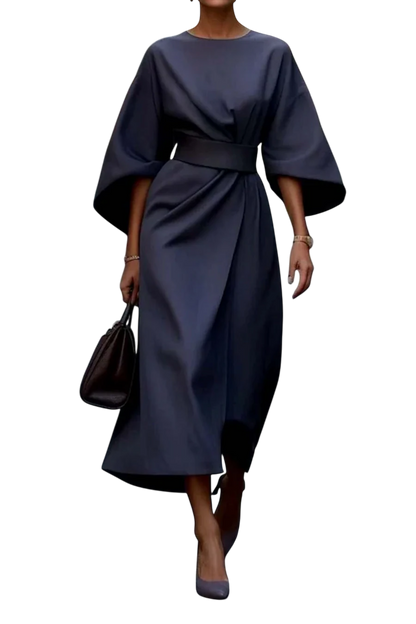 Maya™ | Vestido Chic con Mangas Abullonadas