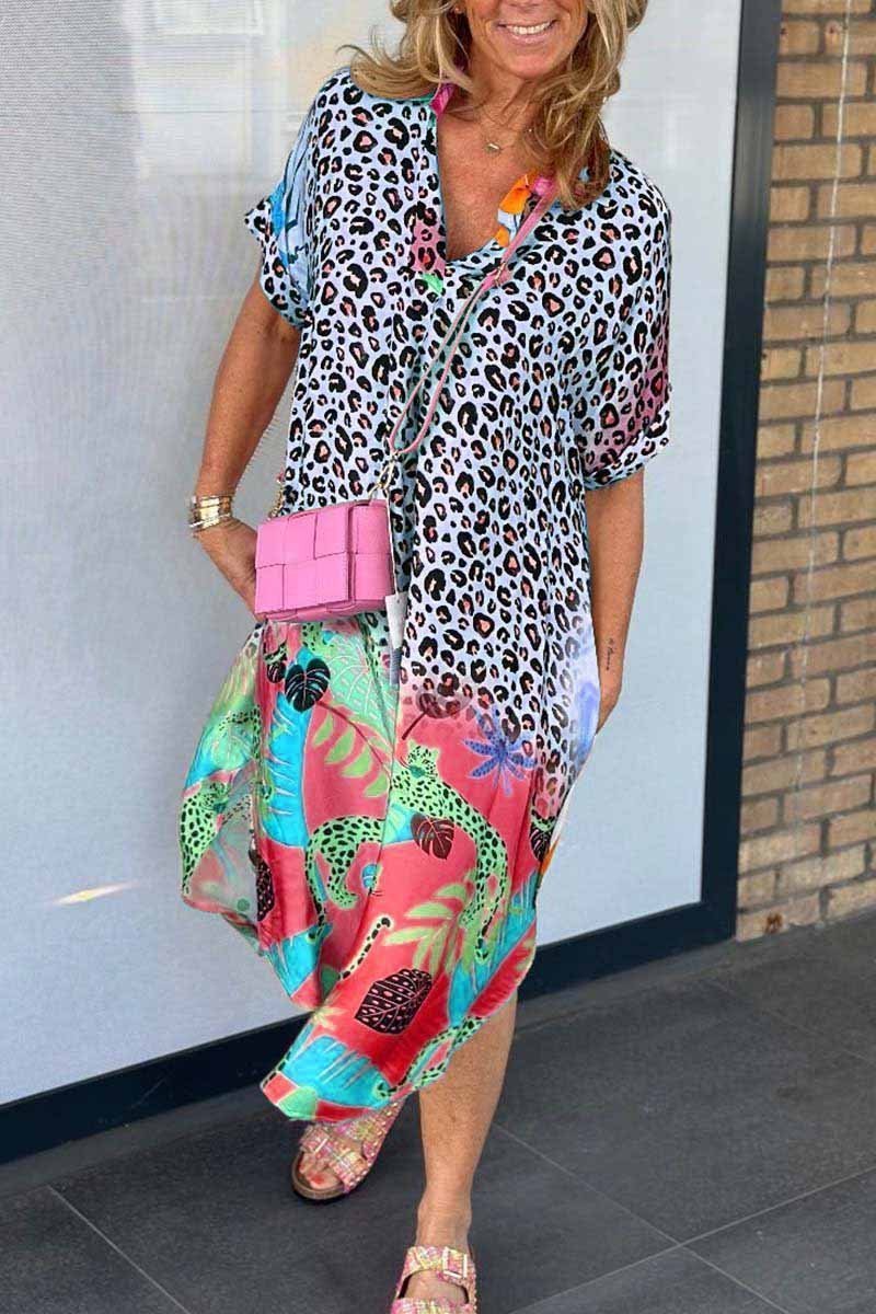 Eri™ | Vestido Casual con Diseño de Leopardo