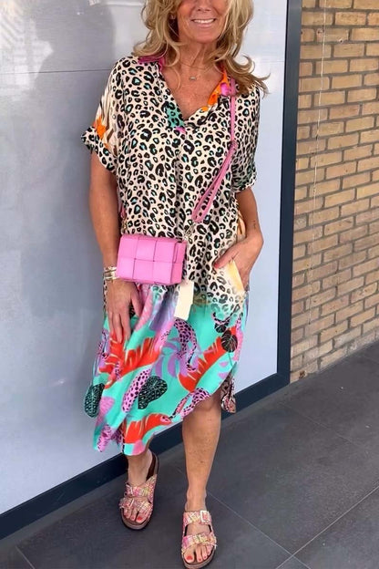 Eri™ | Vestido Casual con Diseño de Leopardo