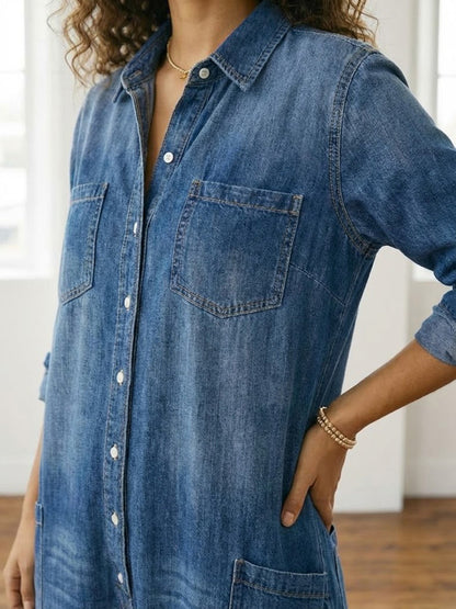 Diana | Mono denim con botones